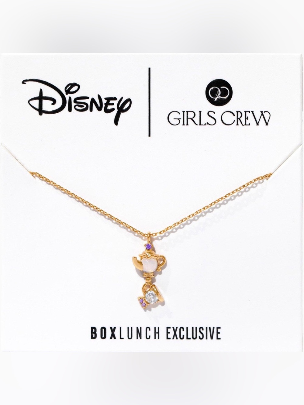 Girls Crew Beauty and the Beast Necklace